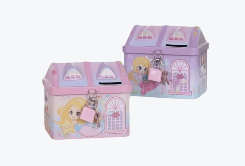 House Shape Coin Tin